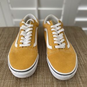 Mustard yellow Vans size 8